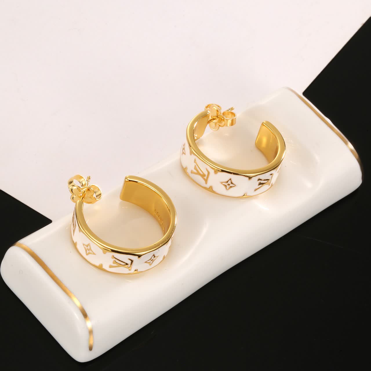 Louis Vuitton Gold Hoop Earrings